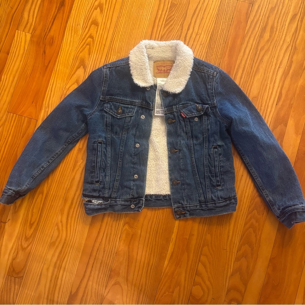 Levi's Kids Sherpa Lined Denim Jacket - Youth Small